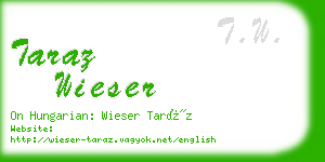 taraz wieser business card